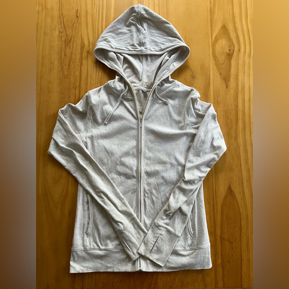 Uniqlo Cream Zip-Up Hoodie